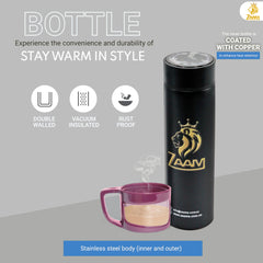 Zaam Hot Water Bottle with Digital Temperature Display - Stay Warm in Style