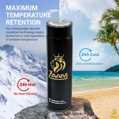 Zaam Hot Water Bottle with Digital Temperature Display - Stay Warm in Style