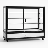 Premium Glass Counter with LED Lights, Locks, and Spotlights  L 120cm x W 45cm x H 96cm