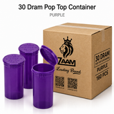 Purple 30 Dram Pop Top Containers 160 Pcs – Squeeze-to-Open PP Plastic Storage Tubes | 70mm x 47mm