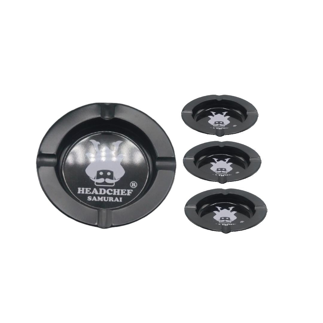 Premium Glass & Metal Round Mini Tray