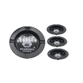 Premium Glass & Metal Round Mini Tray