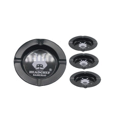 Premium Glass & Metal Round Mini Tray
