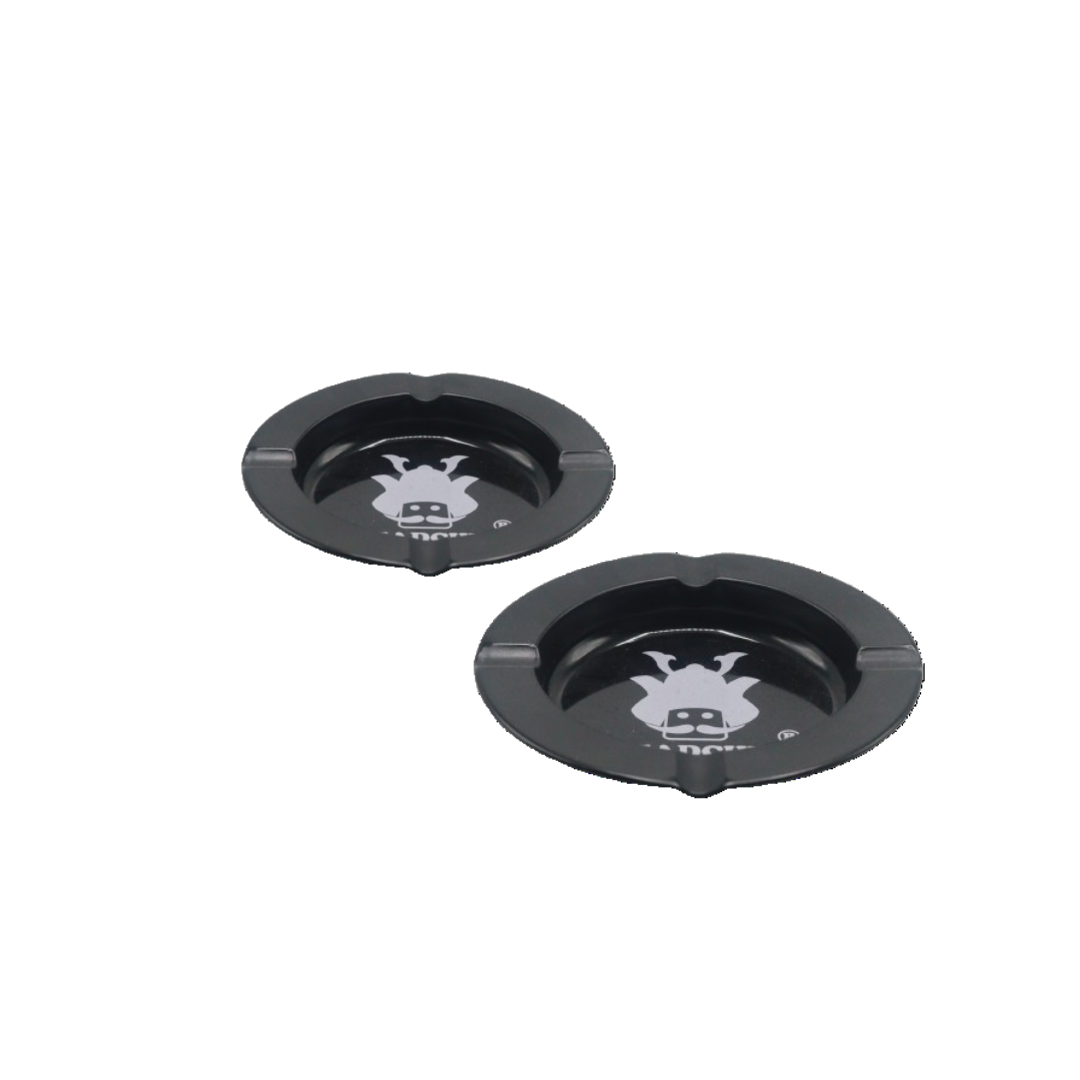 Premium Glass & Metal Round Mini Tray