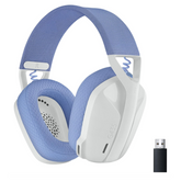 Logitech G435 LIGHTSPEED & Bluetooth Wireless Gaming Headset – Ultra Lightweight 165g, Dual Beamforming Mics, 18h Battery, Dolby Atmos Compatible – White