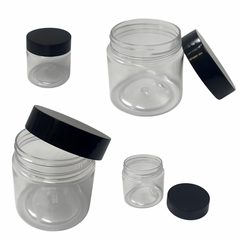 Multipurpose Empty Plastic Jar with Lid – Durable, Clear, and BPA-Free