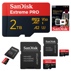SanDisk Extreme PRO 1TB microSDXC Card + SD Adapter – 200MB/s Read, 140MB/s Write, A2 App Performance, UHS-I U3, Class 10