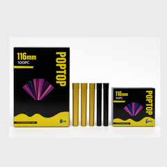 116mm Pop Top Tubes – Child-Resistant, Smell-Proof & Airtight | Premium Storage for Slim Products & Pre-Rolls | Unique Colors | 50 or 100 Pack
