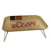 RAW Lap Tray by MakBros – 1970’s Style Extra-Large Metal Tray with Folding Legs