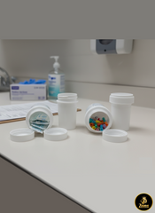 20 Dram Push N Turn Reverse Cap Bottles Pop Tops, Twist Cap Bottles Container Vials RX