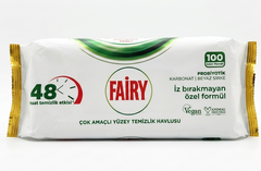 Fairy Multi-Purpose Cleaning Wipes-Active Oxygen Surface Cleaner – 100 Wipes per Pack | 12 Pack Wholesale Box