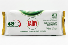Fairy Multi-Purpose Cleaning Wipes |Active Oxygen Surface Cleaner |Pack of 2 | 100 Wipes Each