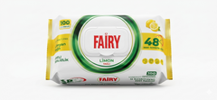 Fairy Multi-Purpose Cleaning Wipes |Active Oxygen Surface Cleaner |Pack of 2 | 100 Wipes Each