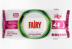Fairy Multi-Purpose Cleaning Wipes-Active Oxygen Surface Cleaner – 100 Wipes per Pack | 12 Pack Wholesale Box