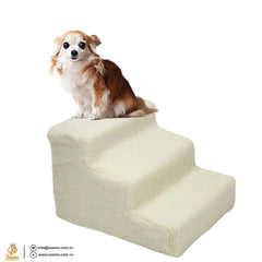 Dog Step Pet Stairs Portable Dog Steps Sturdy Dog Ramp Small Dog Accessory Elderly Dog Assistance Foldable Pet Steps Premium Dog Staircase Compact Dog Ramp Easy Access Pet Stairs