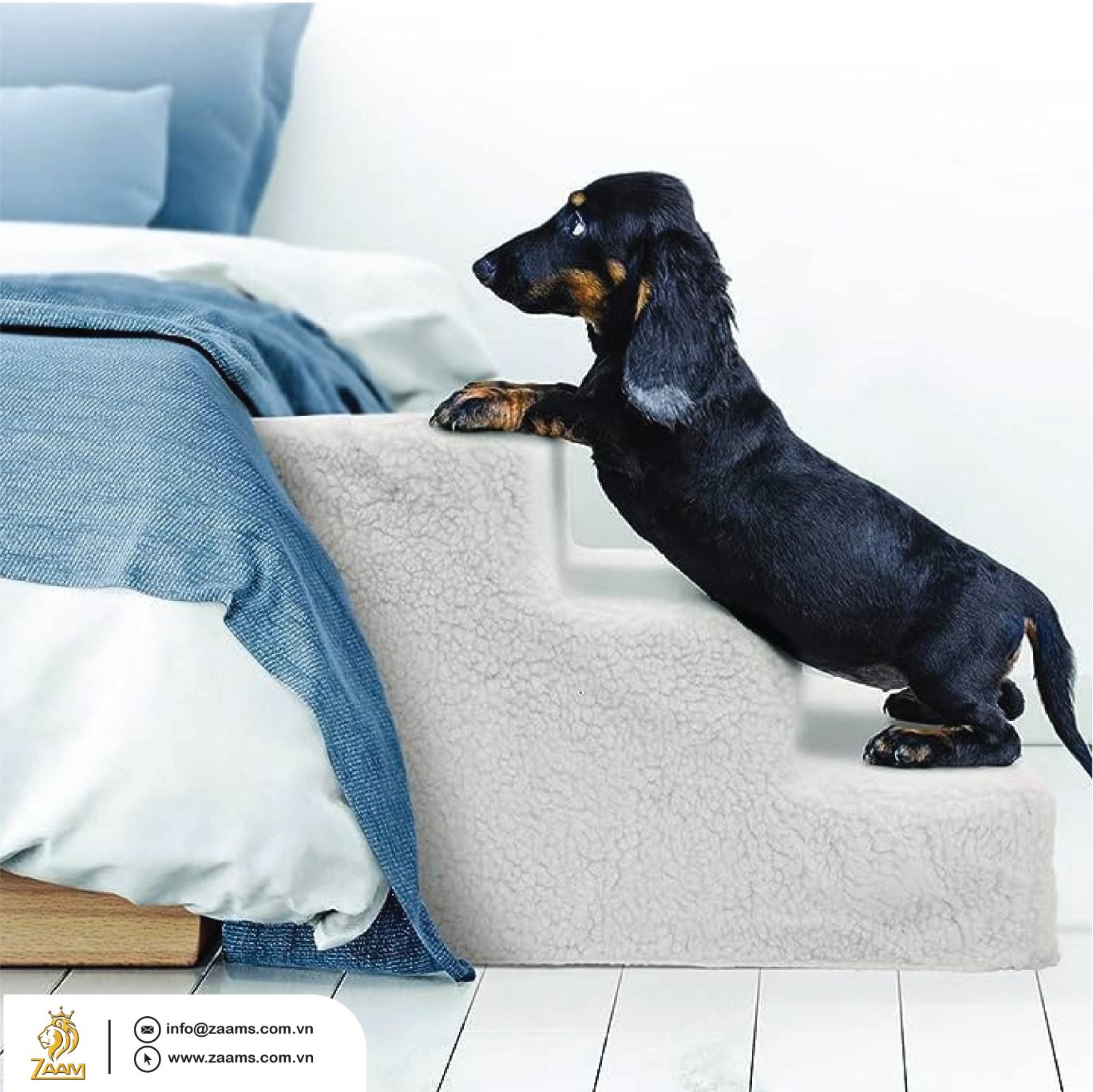 Dog Step Pet Stairs Portable Dog Steps Sturdy Dog Ramp Small Dog Accessory Elderly Dog Assistance Foldable Pet Steps Premium Dog Staircase Compact Dog Ramp Easy Access Pet Stairs