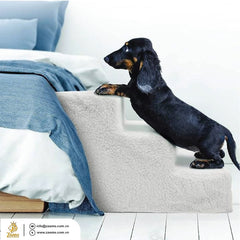 Dog Step Pet Stairs Portable Dog Steps Sturdy Dog Ramp Small Dog Accessory Elderly Dog Assistance Foldable Pet Steps Premium Dog Staircase Compact Dog Ramp Easy Access Pet Stairs