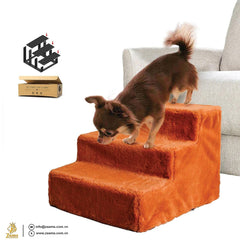 Dog Step Pet Stairs Portable Dog Steps Sturdy Dog Ramp Small Dog Accessory Elderly Dog Assistance Foldable Pet Steps Premium Dog Staircase Compact Dog Ramp Easy Access Pet Stairs