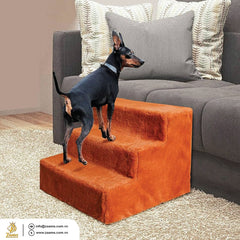Dog Step Pet Stairs Portable Dog Steps Sturdy Dog Ramp Small Dog Accessory Elderly Dog Assistance Foldable Pet Steps Premium Dog Staircase Compact Dog Ramp Easy Access Pet Stairs