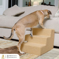 Dog Step Pet Stairs Portable Dog Steps Sturdy Dog Ramp Small Dog Accessory Elderly Dog Assistance Foldable Pet Steps Premium Dog Staircase Compact Dog Ramp Easy Access Pet Stairs