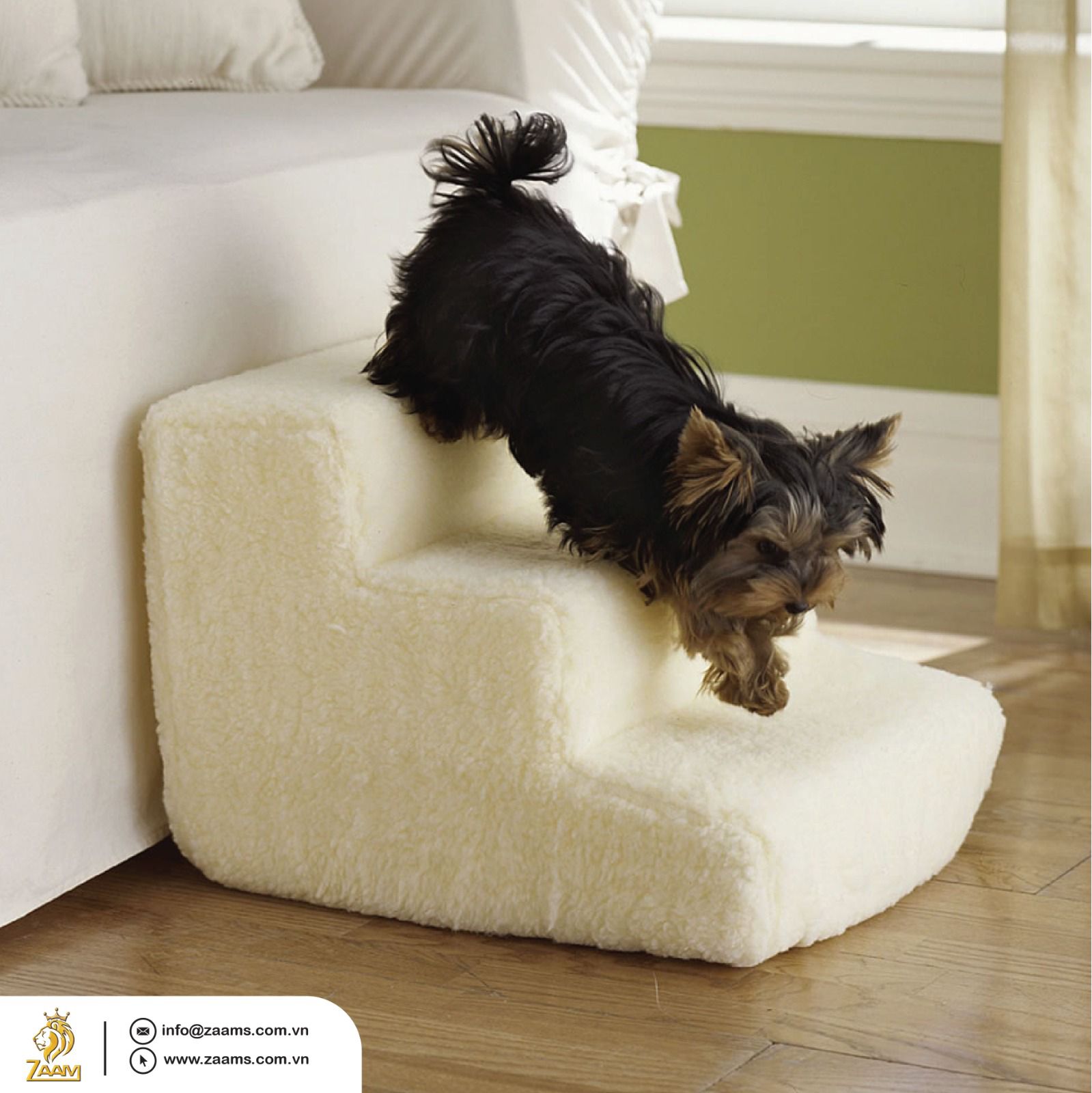 Dog Step Pet Stairs Portable Dog Steps Sturdy Dog Ramp Small Dog Accessory Elderly Dog Assistance Foldable Pet Steps Premium Dog Staircase Compact Dog Ramp Easy Access Pet Stairs