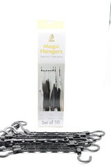 Zaam Magic Hangers - Closet Space Saver Organizer (Set of 10) | Heavy Duty Sturdy Hooks