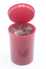 20pcs Conical Gauze Filter Screens | 12mm, 15mm, 17mm, 20mm, 22mm | Metal Mesh Filters in 30 Dram Pop Top Storage