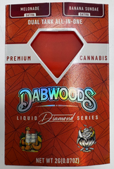 Dabwoods Liquid Diamond Series 2G Dual Tank All-In-One Empty Cart | Premium Refillable Empty Device | Multiple Flavours