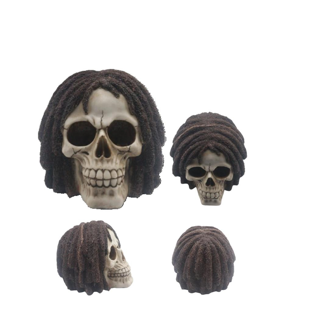 Rasta Skull Ornament