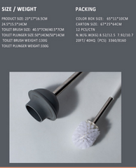 Toilet Brush Collection – Functional Design for a Tidy Bathroom- WHOLESALE