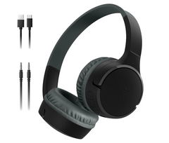 Belkin SoundForm Mini Kids Wireless Headphones – Over-Ear Bluetooth Headset with Mic, 30H Battery, Safe Sound Limit & Fun Stickers