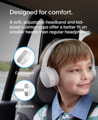 Belkin SoundForm Mini Kids Wireless Headphones – Over-Ear Bluetooth Headset with Mic, 30H Battery, Safe Sound Limit & Fun Stickers