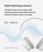 Belkin SoundForm Mini Kids Wireless Headphones – Over-Ear Bluetooth Headset with Mic, 30H Battery, Safe Sound Limit & Fun Stickers