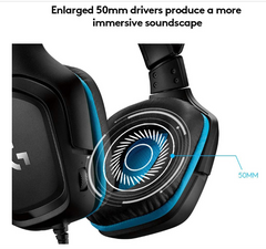 Logitech G432 Wired Gaming Headset – 7.1 Surround Sound, DTS Headphone:X 2.0, 50mm Drivers, Flip-to-Mute Mic – PC, Mac, Xbox, PlayStation, Switch