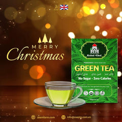 Kabul Chai, green tea, no sugar, no calories, certified Halal, loose tea, Southeast Asian highlands, fresh, fragrance, nutrition, high-quality packaging, positive customer reviews, guilt-free, natural, aromatic, wholesome, refreshing, tea enthusiasts, health-conscious, antioxidants, metabolism boost, immune support, heart health, calming properties.