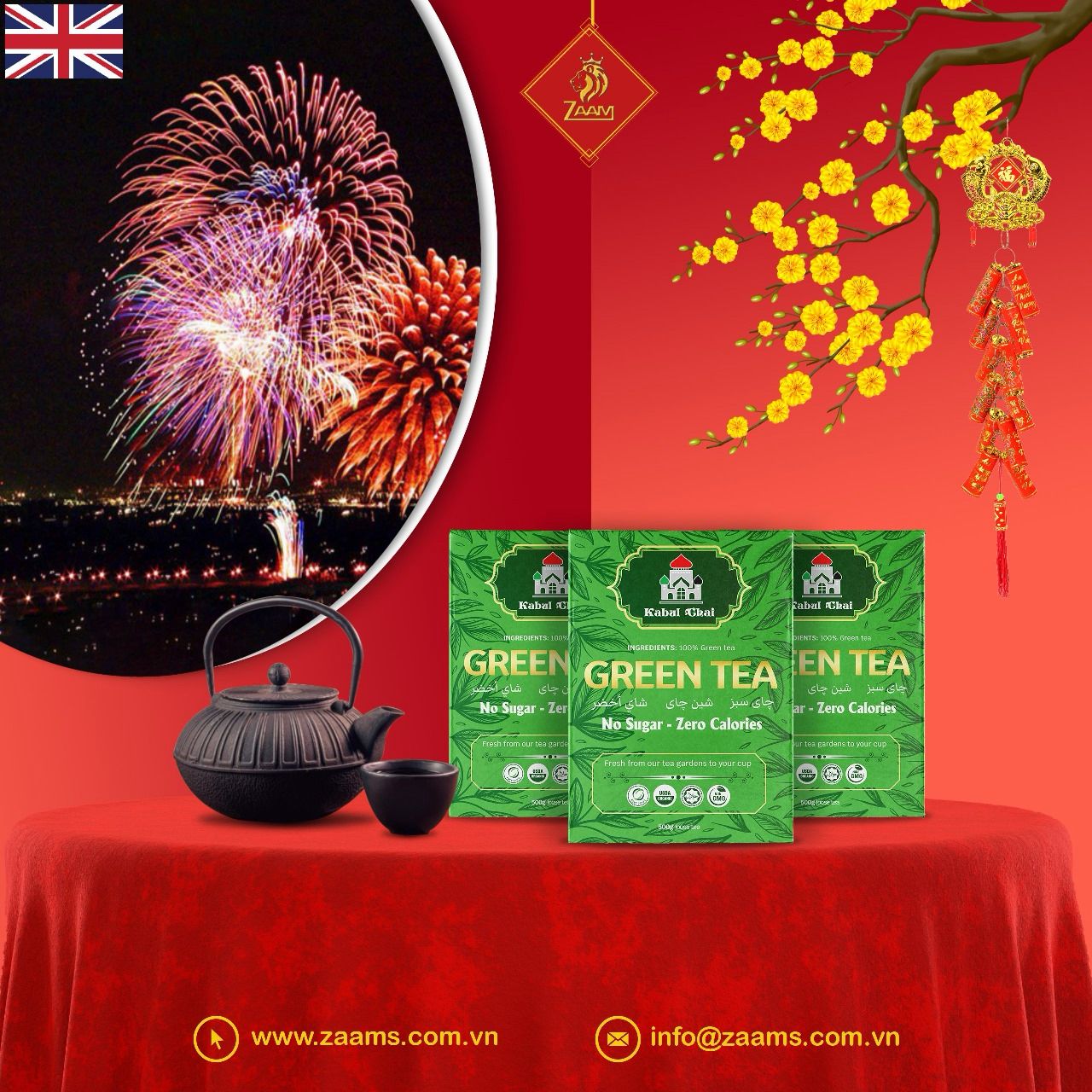 Kabul Chai, green tea, no sugar, no calories, certified Halal, loose tea, Southeast Asian highlands, fresh, fragrance, nutrition, high-quality packaging, positive customer reviews, guilt-free, natural, aromatic, wholesome, refreshing, tea enthusiasts, health-conscious, antioxidants, metabolism boost, immune support, heart health, calming properties.