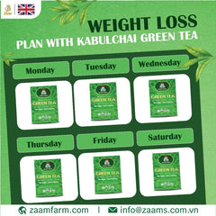 Kabul Chai, green tea, no sugar, no calories, certified Halal, loose tea, Southeast Asian highlands, fresh, fragrance, nutrition, high-quality packaging, positive customer reviews, guilt-free, natural, aromatic, wholesome, refreshing, tea enthusiasts, health-conscious, antioxidants, metabolism boost, immune support, heart health, calming properties.