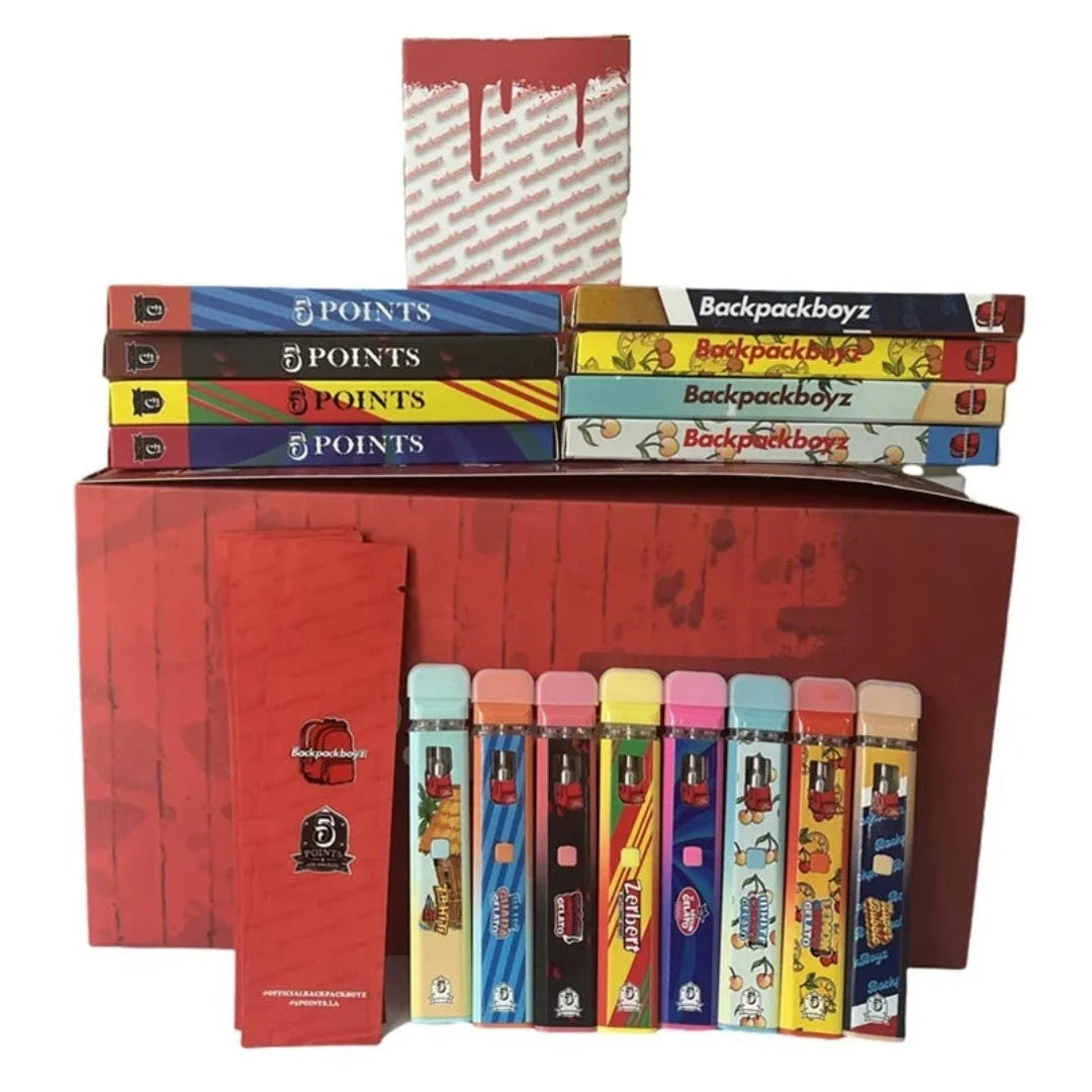 Backpackboyz Disposable Empty Vape - Sleek and Convenient Design Premium Ceramic Coil - Ensuring Smooth and Flavorful Hits Plastic Tip for Comfortable and Enjoyable Vaping Experience Foam Box Tray Packaging - Neat and Organized PresentationReliable 280mAh Battery - Long-lasting Power for Extended Use