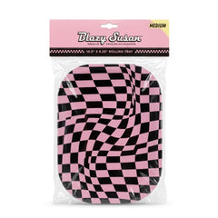 Blazy Susan Medium Rolling Tray 10.5" × 6.25" – Premium Metal Tray | Multiple Designs