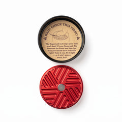 RAW Buddy Mill 60mm 3-Piece Adjustable Stainless Steel Herb Grinder – Red
