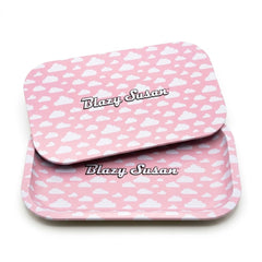 Blazy Susan Medium Rolling Tray 10.5" × 6.25" – Premium Metal Tray | Multiple Designs