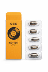 OBS Cotton Coil 50pcs Pack Replacement Vape Coils Genuine OBS Coil Heads