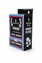 Stainless Steel Silver Screens  5 Pack Wallet | Premium Mesh Screen Filters | Bulk Available