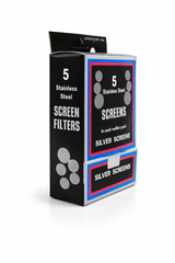 Stainless Steel Silver Screens  5 Pack Wallet | Premium Mesh Screen Filters | Bulk Available