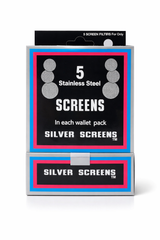 Stainless Steel Silver Screens  5 Pack Wallet | Premium Mesh Screen Filters | Bulk Available