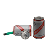 Red Stripe Safe Diversion Can Stash Can for Valuables Discreet Storage Solution Secure Diversion Safe Covert Stash Container Red Stripe Diversion Safe Valuables Hiding Can Hidden Storage Compartment Clever Diversion Can Secret Safe Container