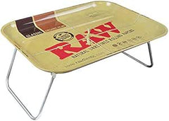RAW Lap Tray by MakBros – 1970’s Style Extra-Large Metal Tray with Folding Legs