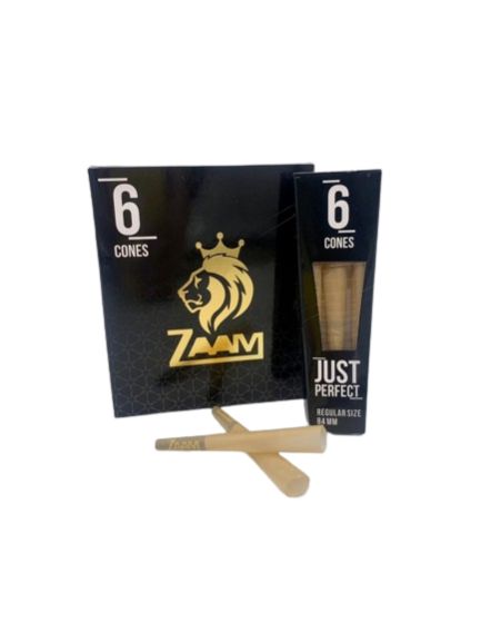 Zaam Rolling Paper Cones Pack of 6 Cones x 15 Pre Rolled Cones for Cigarettes Convenient Smoking Cones Zaam Cones for Rolling Cigarette Rolling Cones Pre Rolled Cones Pack Zaam Cones Bulk Pack Rolling Cones for Sale Pre Rolled Cones Online