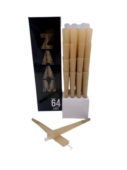 Zaam Pre Rolled Cones Paper Cones King Size Pack of 64 Cones Pre Rolled Cones Bulk High-Quality Pre Rolled Cones Convenient Smoking Cones Zaam King Size Cones Pre Rolled Cones for Sale Smoking Cones Pack Pre Rolled Cones Online