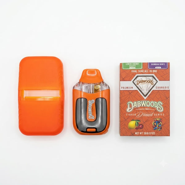 New Dabwoods Liquid Diamond Series 2ML Dual Tank All-In-One Empty Cart | Premium Refillable Empty Device | Multiple Flavours